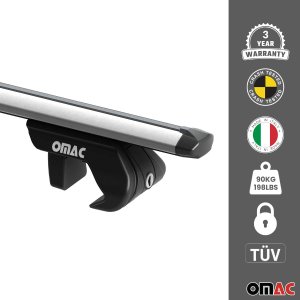 Jeep Liberty Roof Rack - Omac - Basic V1 Raised - Silver - '02-'07